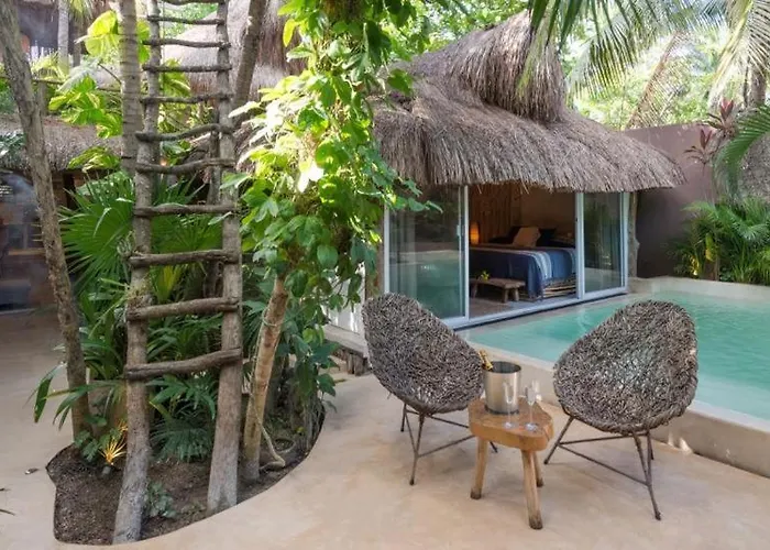 Jungle -steps To The And Restaurants! Pousada Tulum
